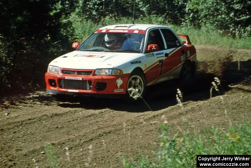 Henry Joy IV / Michael Fennell Mitsubishi Lancer Evo II on SS11, Indian Creek.