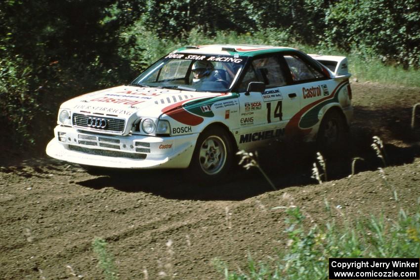 Frank Sprongl / Dan Sprongl Audi S2 Quattro on SS11, Indian Creek.