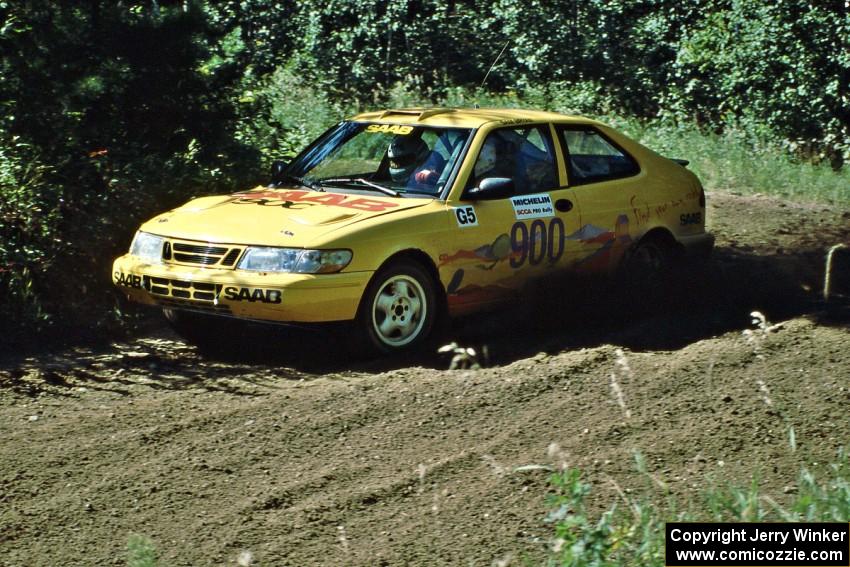 Sam Bryan / Rob Walden SAAB 900 Turbo on SS11, Indian Creek.