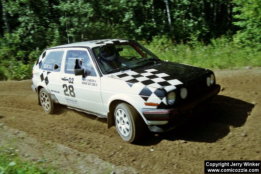 Richard Losee / Kent Livingston VW GTI on SS11, Indian Creek.