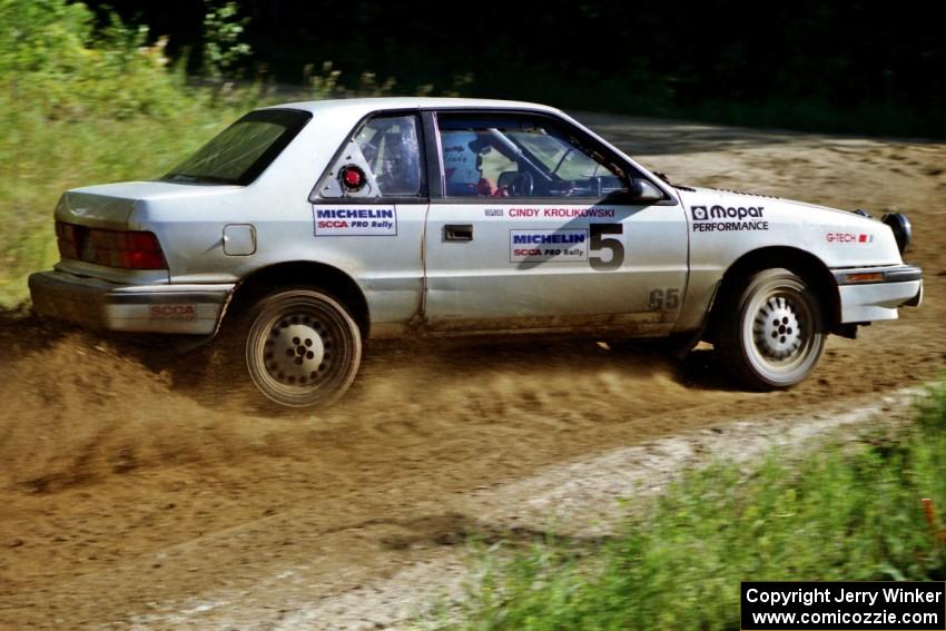 Henry Krolikowski / Cindy Krolikowski Dodge Shadow on SS13, Wolf Lake.