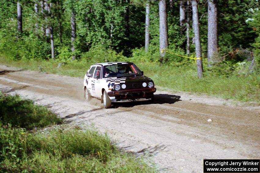 Richard Losee / Kent Livingston VW GTI on SS13, Wolf Lake.