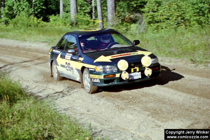 Lee Shadbolt / Paul Eklund Subaru Impreza on SS13, Wolf Lake.