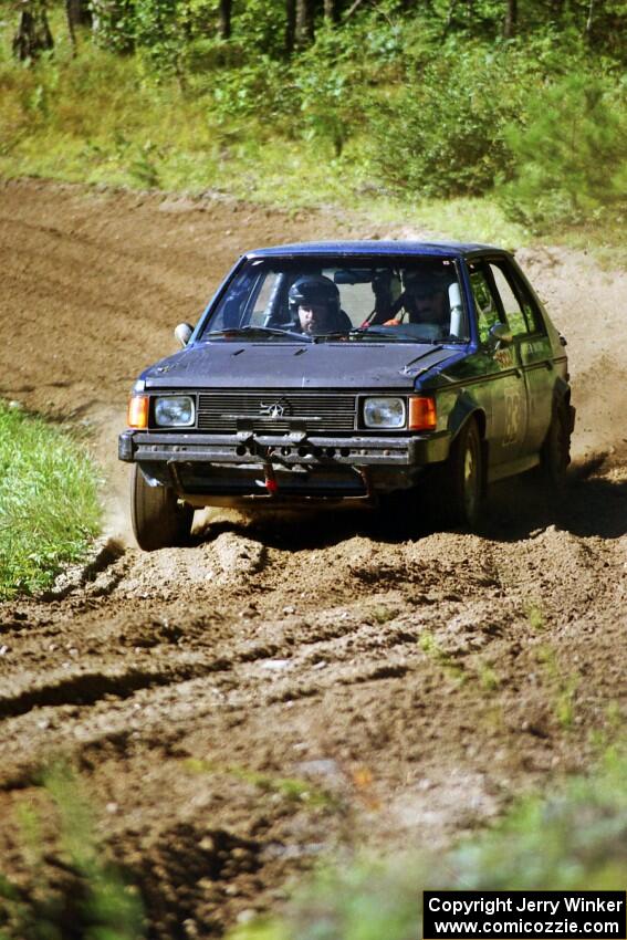 Mark Utecht / Paul Schwerin Dodge Omni GLH-Turbo on SS13, Wolf Lake.