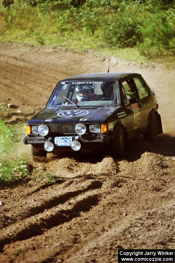 Aaron Hatz / Brendan Higgins VW GTI on SS13, Wolf Lake.