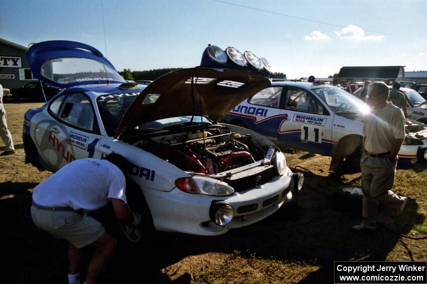 Libra Racing Team: Paul Choiniere / Jeff Becker Hyundai Tiburon and John Buffum / Neil Wilson Hyundai Elantra