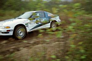 The Bryan Pepp / Dean Rushford Eagle Talon at speed on the practice stage.