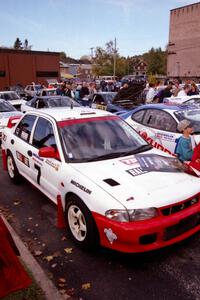 Henry Joy IV / Michael Fennell had a new Mitsubishi Lancer Evo II shell after a bad roll at Prescott weeks earlier.