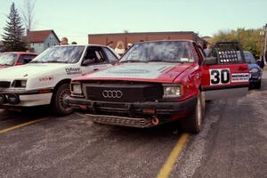 The Jon Kemp / Gail McGuire Audi 4000 Quattro and Henry Krolikowski / Cindy Krolikowski Dodge Shadow at parc expose.