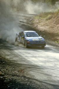 Steve Gingras / Bill Westrick drift their Eagle Talon through one of the final sweepers on SS2.