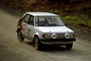 Marv Lummen / John Atsma at speed near the end of SS2 in their Dodge Omni GLH.