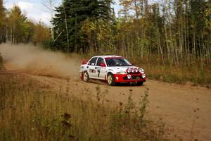 Henry Joy IV / Michael Fennell blast their Mitsubishi Lancer Evo II down the first straight of Menge Creek I.