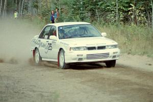 Bill Driegert / Hishin Shim Mitsubishi Galant VR-4 near the start of Menge Creek I.