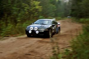 The Cal Landau / Eric Marcus Mitsubishi Eclipse GSX about to hit the culvert near the end of Menge Creek II.