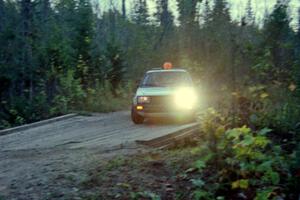 Eric Burmeister / Mark Buskirk come screaming across the final bridge of Menge Creek II in their VW GTI.