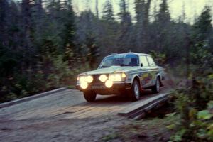 Bill Malik / Farina O'Sullivan lost ground in their Volvo 240 after having problems with the shifter on Menge Creek II.