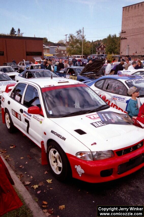 Henry Joy IV / Michael Fennell had a new Mitsubishi Lancer Evo II shell after a bad roll at Prescott weeks earlier.