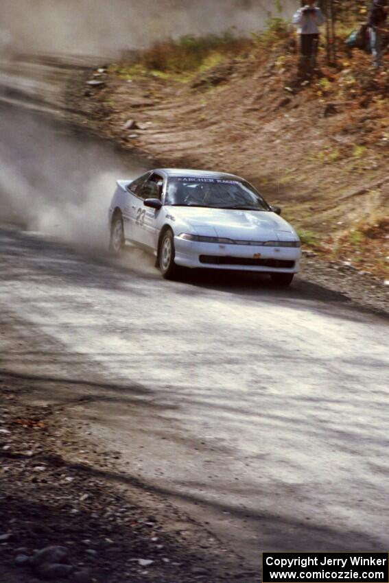 Chris Czyzio / Eric Carlson bring their Mitsubishi Eclipse GSX through the final corners of SS2.