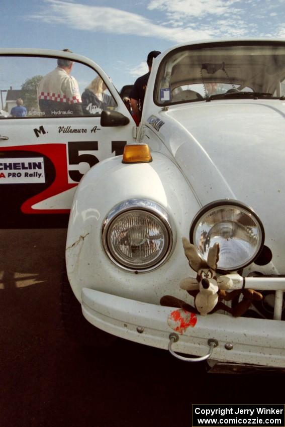 Mascot of the Mike Villemure / Reny Villemure VW Beetle at L'Anse service.