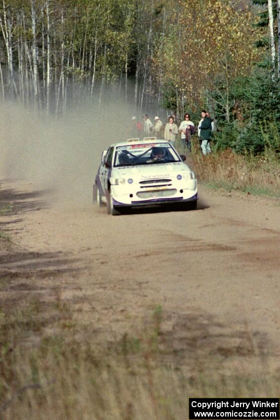 Carl Merrill / Lance Smith near the start of Menge Creek I in their Ford Escort Cosworth RS.