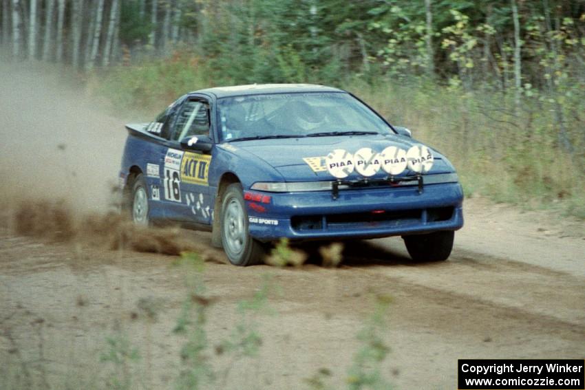 Steve Gingras / Bill Westrick leave the start of Menge Creek I in their Eagle Talon.