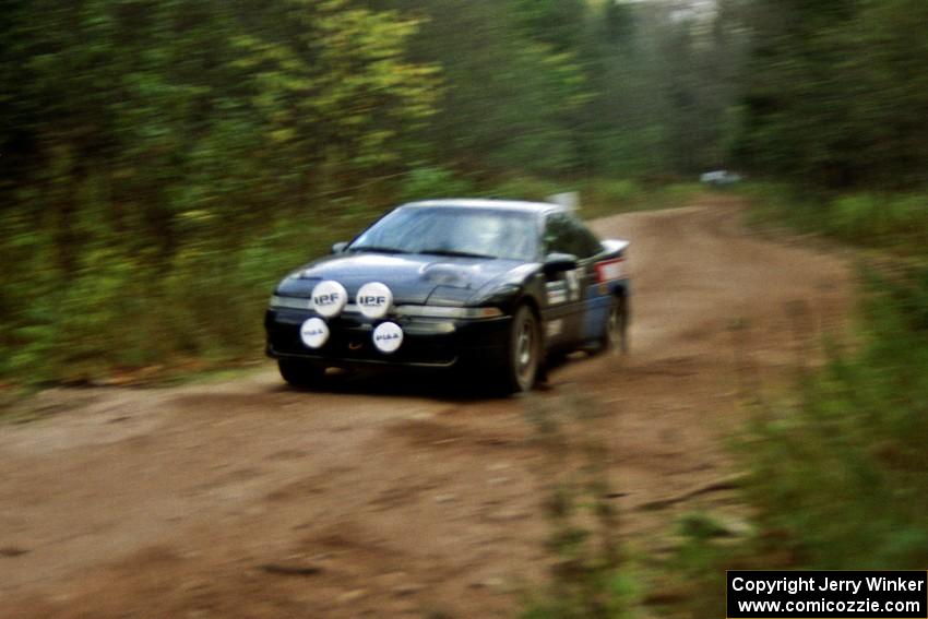 The Cal Landau / Eric Marcus Mitsubishi Eclipse GSX about to hit the culvert near the end of Menge Creek II.