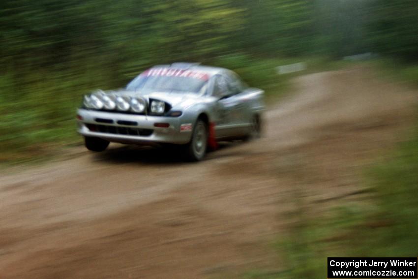 The Bruce Newey / Matt Chester Toyota Celica Turbo comes into the final stretch of Menge Creek II.