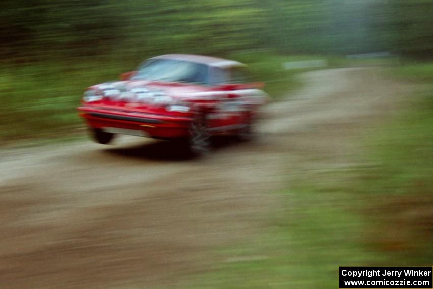 Mike Hurst / Rob Bohn hit the culvert near the final bridge on Menge Creek II at speed in their Porsche 911.