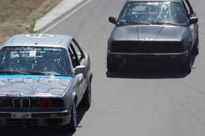 Chump Faces BMW 325is ahead of the Speed Doctors BMW 325e