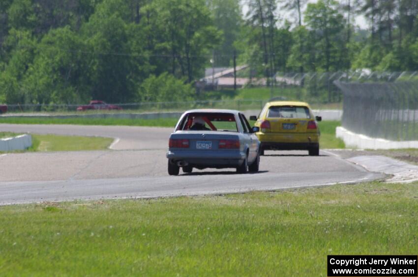 Team Short Bus VW Golf GL and North Loop Motorsports BMW 325