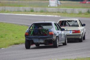 North Loop Motorsports 2 BMW 325 and Mayhem Racing Honda Civic