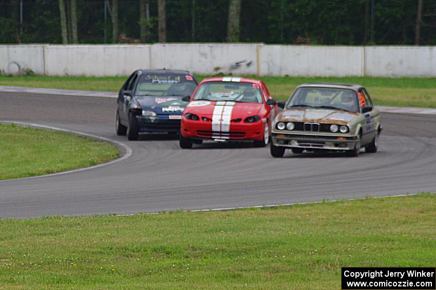 North Loop Motorsports 2 BMW 325, Three Sheets Ford Escort ZX2 and Mayhem Racing Honda Civic