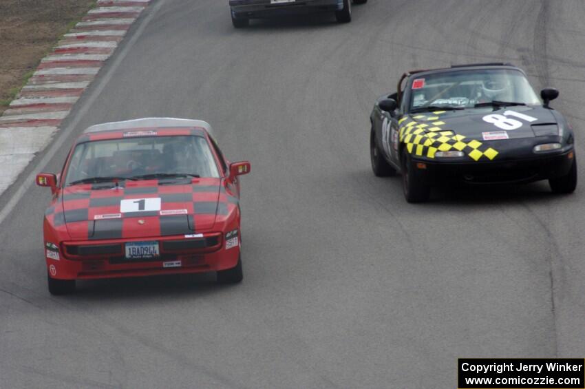 Brain-nerds 2 Porsche 944 and Team Party Cat Mazda Miata