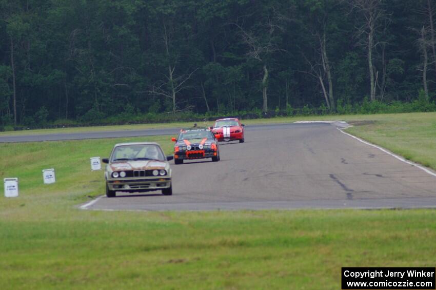 North Loop Motorsports 2 BMW 325, Tubby Butterman BMW 325 and Three Sheets Ford Escort ZX2