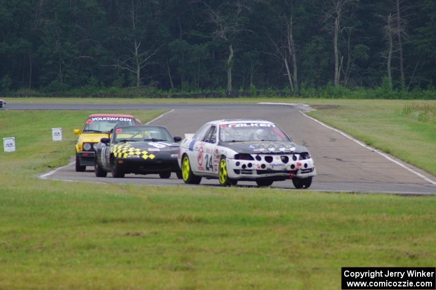 Bear Patrol Lexus SC400, Team Party Cat Mazda Miata and Nile Racing (Senile & Juvenile) VW GTI