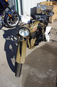 Old British military motorcycle