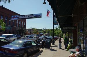 View of downtown Osceola, WI the day of Wheels and Wings