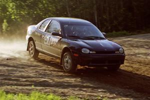 Evan Moen / Ron Moen compete in their first rally and get their Dodge Neon light at the crossroads jump.