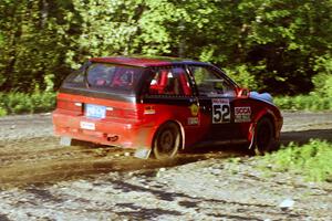 Kurt Winkelmann / Tom Sherony in their Suzuki Swift just after the crossroads spectator location.