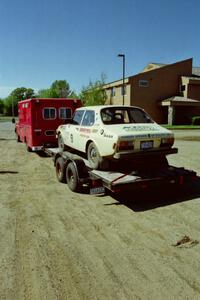 The Mike Winker / Doug Dill SAAB 99 finished the rally and are on their way back home.