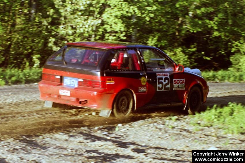 Kurt Winkelmann / Tom Sherony in their Suzuki Swift just after the crossroads spectator location.