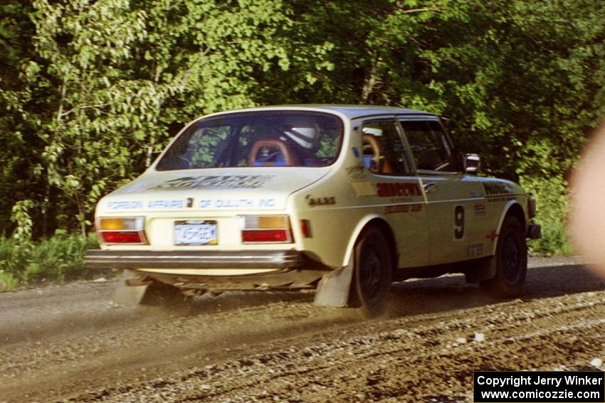 The Mike Winker / Doug Dill SAAB 99 just after the crossroads spectator location.