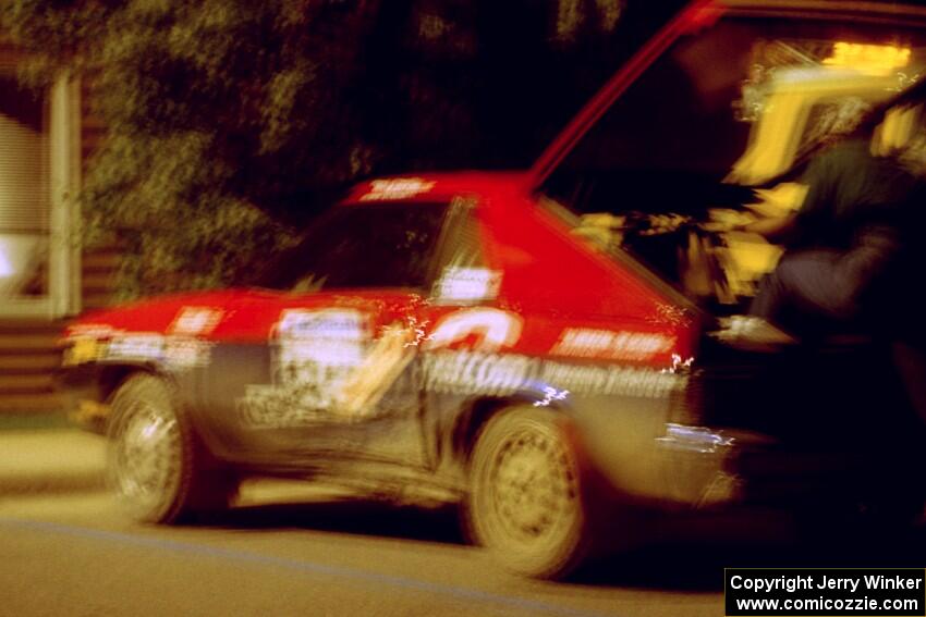 Mark Utecht / Paul Schwerin finished the rally in their Dodge Charger however damage to the frame was extensive.