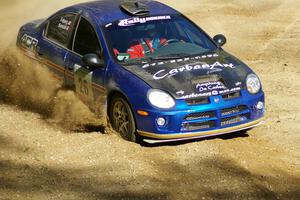 Cary Kendall / Scott Friberg Dodge SRT-4 made its rally debut at Headwaters. The car is seen here on SS1.