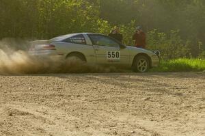 Kyle Sarasin / Stuart Sarasin at speed through a 90-left on SS2 in their Mitsubishi Eclipse.