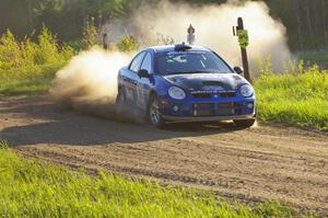 Cary Kendall / Scott Friberg Dodge SRT-4 comes off Kabekona onto Parkway Forest Road on SS4.