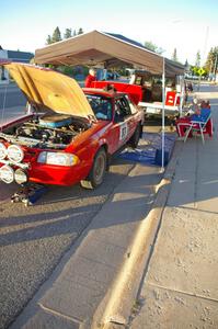 Mark Utecht / Rob Bohn Ford Mustang gets serviced in Akeley.