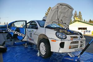 Paul Dunn / Kim DeMotte Dodge SRT-4 gets serviced in downtown Akeley (2).