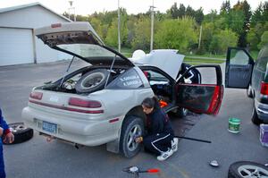 Kyle Sarasin / Stuart Sarasin get their Mitsubishi Eclipse serviced in Akeley.