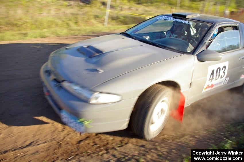 Erick Nelson / Greg Messler drift through a right-hander on SS4 in their Mitsubishi Eclipse.
